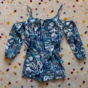 Girl’s Lilly Pulitzer Crayton Romper Size 8/10